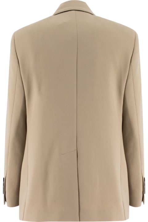 Coats & Jackets for Women Brunello Cucinelli Double-breasted Cotton Blazer