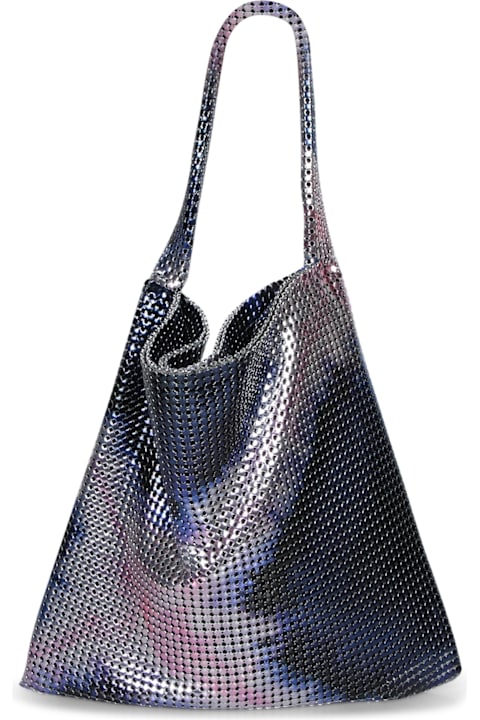 Paco Rabanne حقائب توتي لـ السيدات Paco Rabanne Blue Tie Dye Cabas Bag