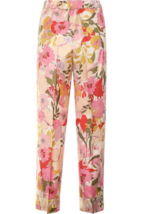 'S Max Mara Pants & Shorts for Women 'S Max Mara Leda Printed Silk Pajama Pants