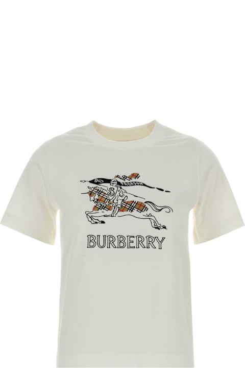 Burberry White Cotton T-shirt
