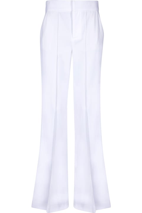 Clothing for Women Alice + Olivia Alice + Olivia White Dylan Crepe Trousers