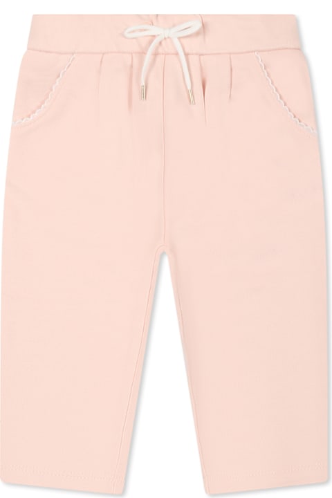 Fashion for Baby Girls Chloé Pink Trousers For Baby Girl Wtih Logo