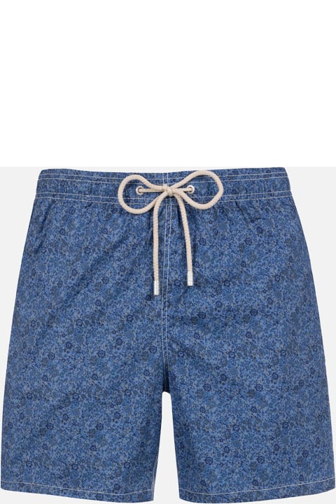 Swimwear for Men MC2 Saint Barth Man Mid-length Gustavia Swim-shorts With Emma & Georgina Print | Made With Liberty Fabric