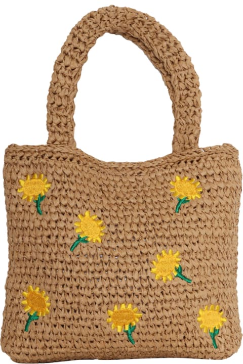 Stella McCartney for Kids Stella McCartney Brown Bag With Flowers