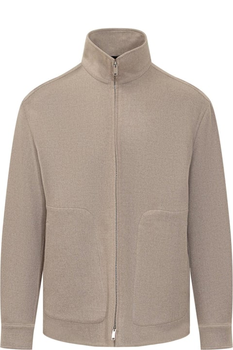 Zegna for Men Zegna High-neck Zip-up Overshirt