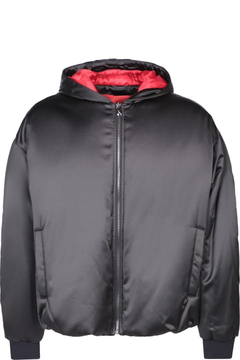 Ferrari Coats & Jackets for Men Ferrari Eco-satin Black Bomber Jacket