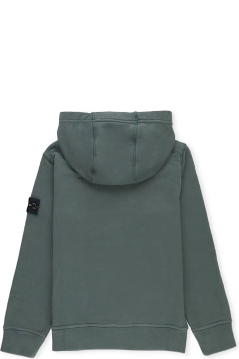 Stone Island for Girls Stone Island Compass-badge Long-sleeved Hoodie
