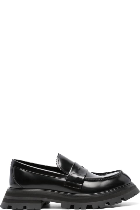 Alexander McQueen Flat Shoes for Women Alexander McQueen Wander Loafer In Black