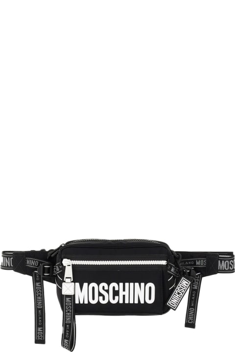 Moschino Belt Bags for Men Moschino Pouch With Lettering Logo