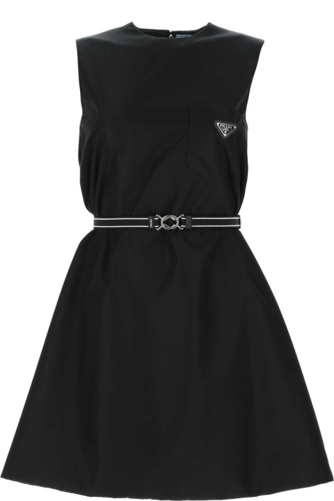 Clothing for Women Prada Black Nylon Dress
