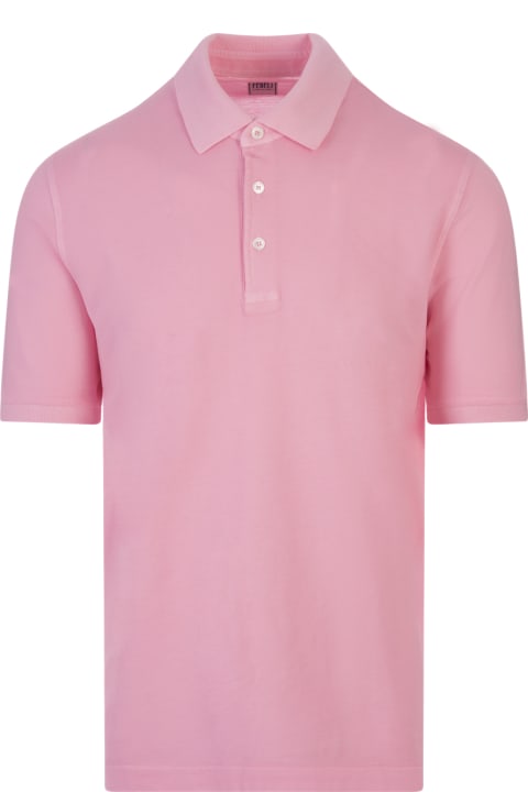 Fedeli for Men Fedeli Pink Light Cotton Piquet Polo Shirt