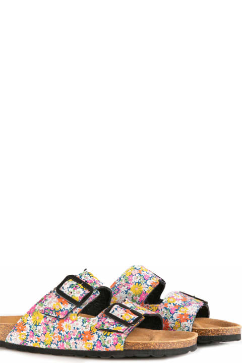 Homeware MC2 Saint Barth Woman Sandals With Flower Print