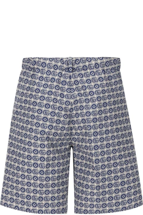 Gucci Bottoms for Boys Gucci All-over Patterned Belted Shorts