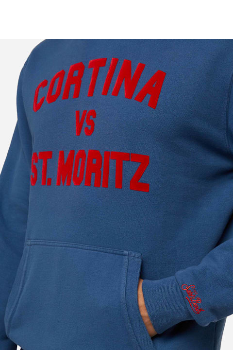 Homeware MC2 Saint Barth Cotton Fleece Sweatshirt Tribeca With Cortina Vs St. Moritz Print