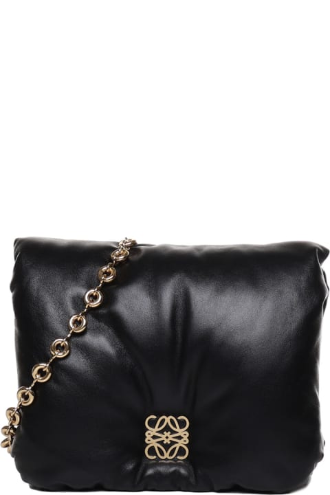 Fashion for Women Loewe Puffer Goya Bag In Shiny Nappa Lambskin