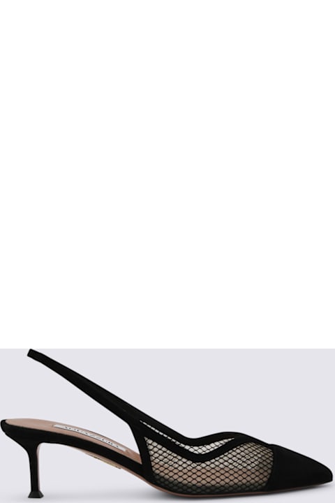 Aquazzura Black Leather Pumps