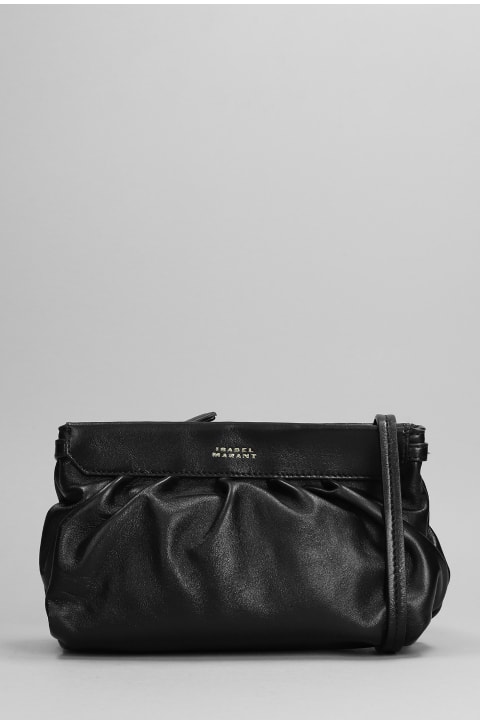 Luz Small Clutch In Black Leather