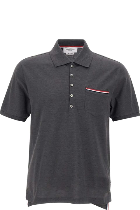 Thom Browne for Men Thom Browne 'ss Pocket'cotton Polo Shirt