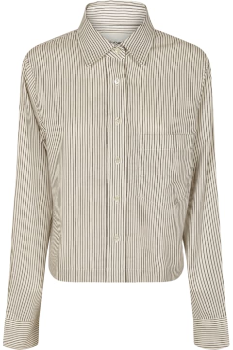 Closed for Women Closed Patched Pocket Pinstripe Cropped Shirt