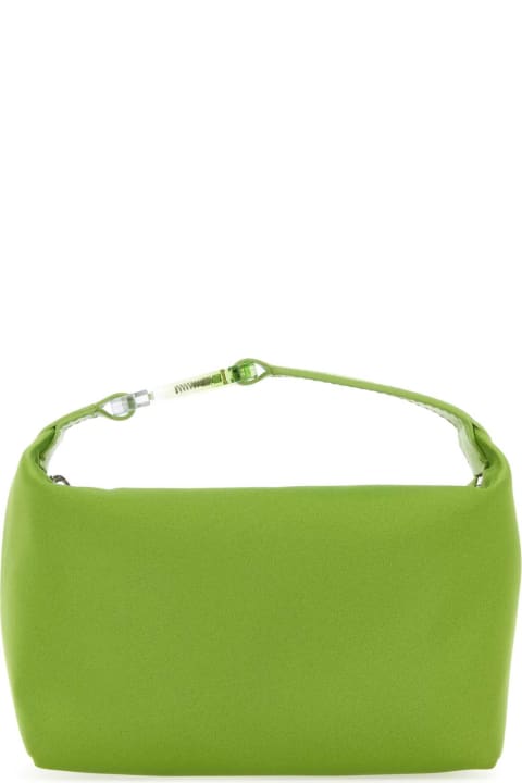 EÉRA Totes for Women EÉRA Green Satin Moonbag Handbag