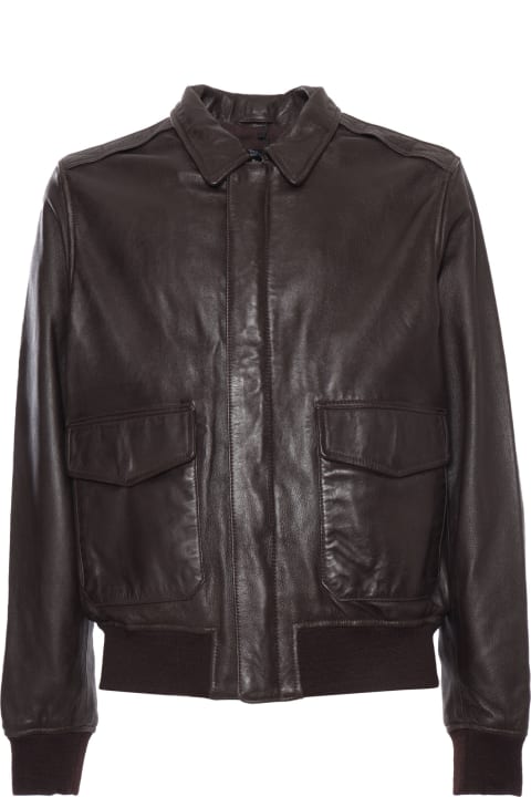 メンズ Schott NYCのウェア Schott NYC Black Leather Jacket
