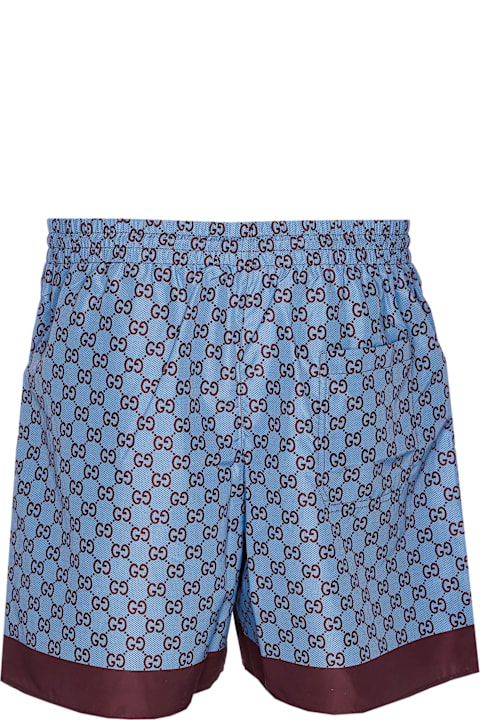 Swimwear for Men Gucci Printed Poplin Tech Swim Shorts