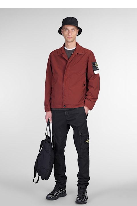 Fashion for Men Stone Island Casual Jacket In Red Polyester