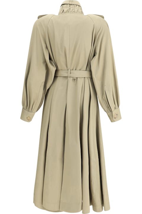 Chloé Clothing for Women Chloé Cotton Gabardine Long Trench Coat