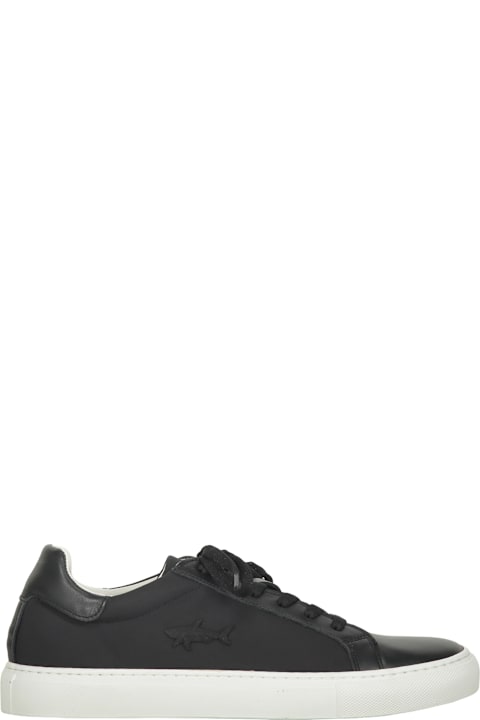 Homeware Paul&Shark Modern Black Sneakers With A White Sole