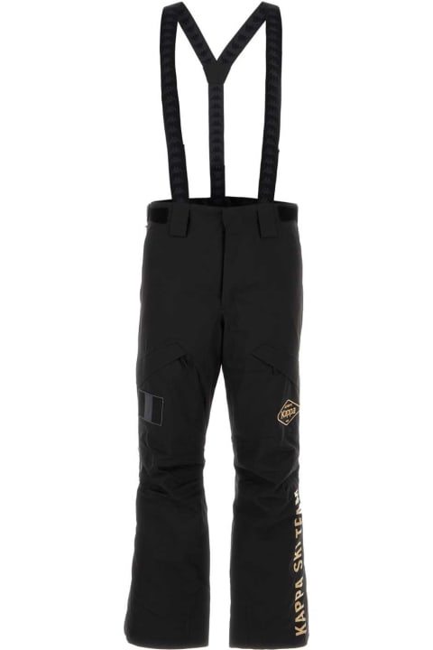 Kappa Clothing for Men Kappa Black Polyester Ski Pant