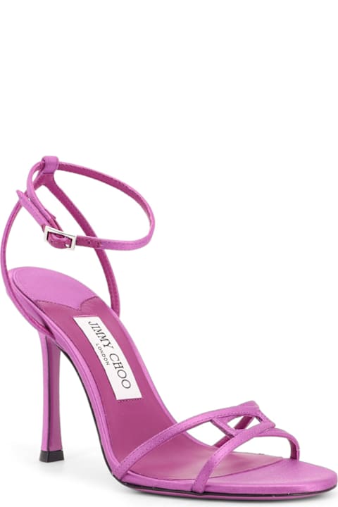 Jimmy Choo Leo Satin Sandals