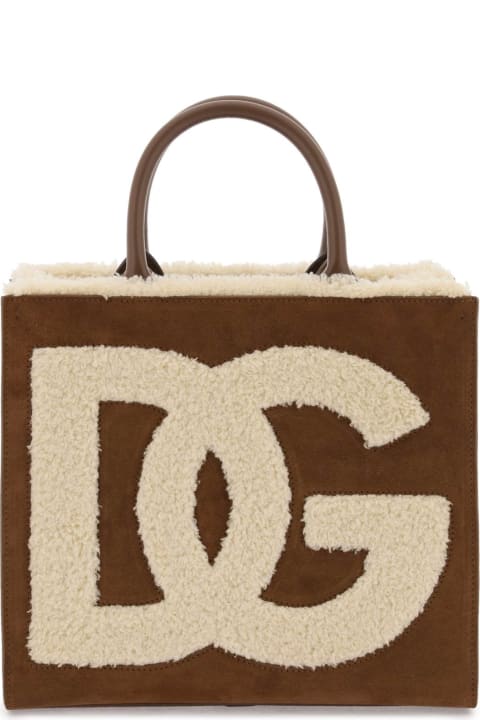 Totes for Women Dolce & Gabbana Daily Shopping Bag With Maxi Logo