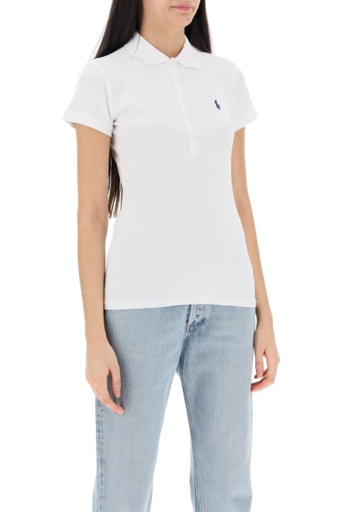 Ralph Lauren Topwear for Women Ralph Lauren Slim Fit Five Button Polo Shirt