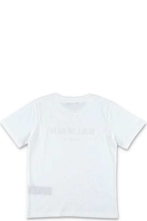 Balmain for Girls Balmain Sequins Logo T-shirt