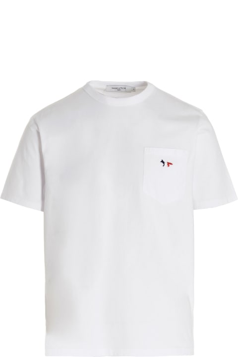 'tricolor Fox Patch' T-shirt