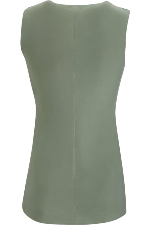 Norma Kamali Topwear for Women Norma Kamali Sleeveless Green Top
