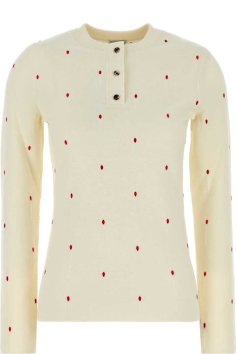 Homeware Bottega Veneta Embroidered Cotton Blend Sweater