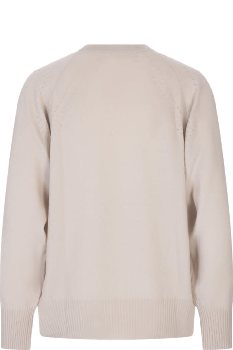 Woman Sweater In Butter Cashmere