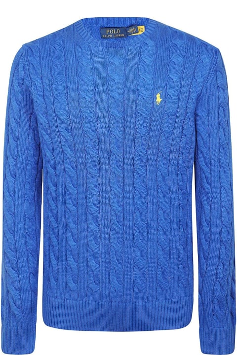 Polo Ralph Lauren Sweaters for Men Polo Ralph Lauren Logo Embroidered Crewneck Jumper