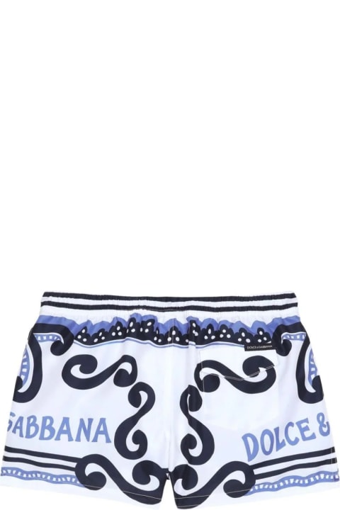 Dolce & Gabbana for Kids Dolce & Gabbana Swim Shorts With Marina Print