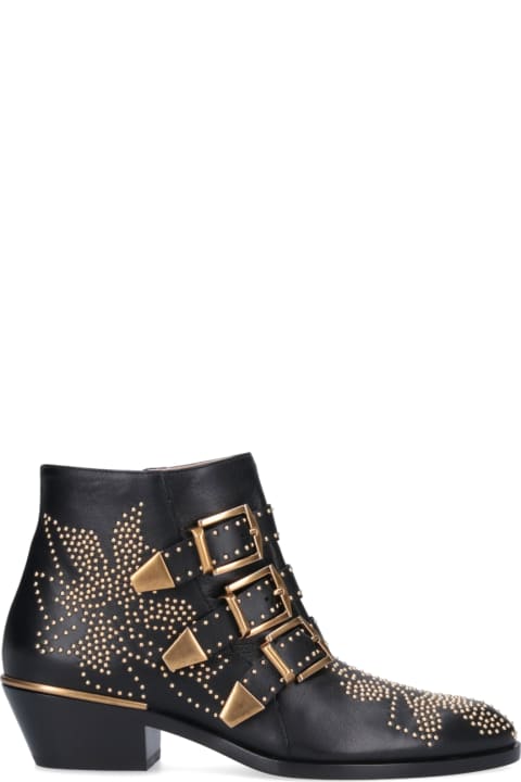 Chloé for Women Chloé Susanna Embellished Buckled Boots