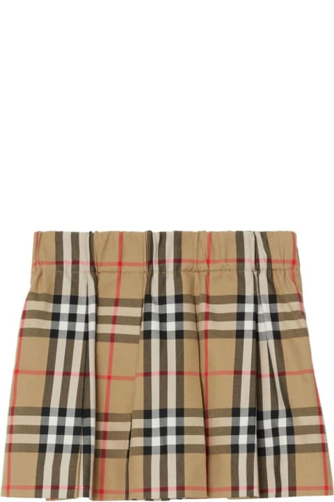 Bottoms for Baby Girls Burberry Burberry Kids Skirts Beige