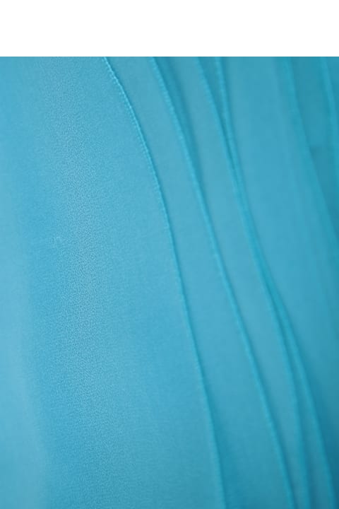 Alberta Ferretti إكسسوارات لـ السيدات Alberta Ferretti Turquoise Silk Scarf