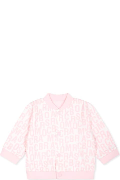 Marc Jacobs for Baby Girls Marc Jacobs Pink Suit For Baby Girl With Logo