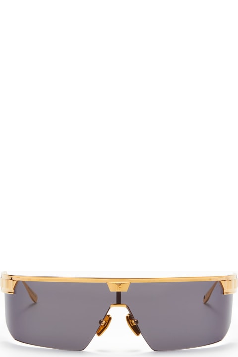ウィメンズ Balmainのアイウェア Balmain Major - Yellow Gold Sunglasses