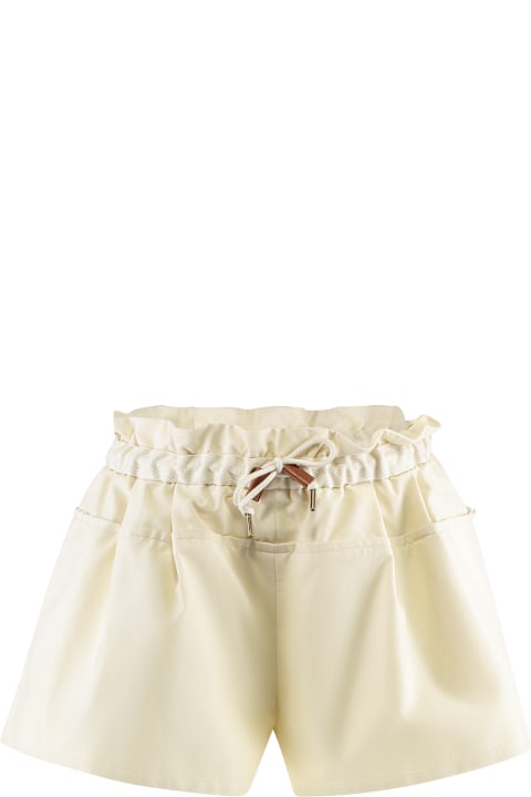 Moncler Pants & Shorts for Women Moncler Cotton Shorts