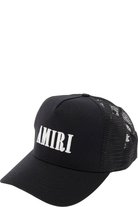 AMIRI Hats for Men AMIRI Black Baseball Cap With Mesh Insert In Cotton Man