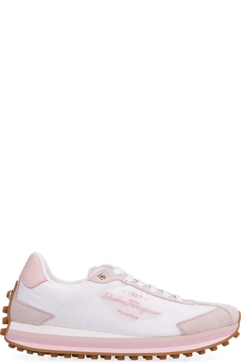 Homeware Ferragamo Leather And Fabric Low-top Sneakers