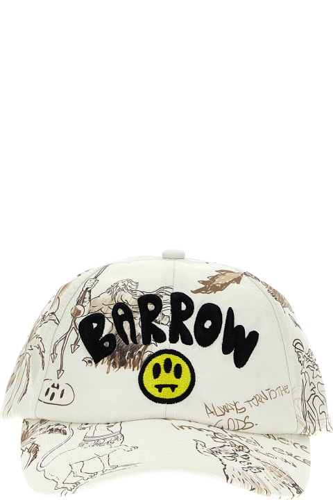 メンズ Barrowの帽子 Barrow Printed Baseball Cap