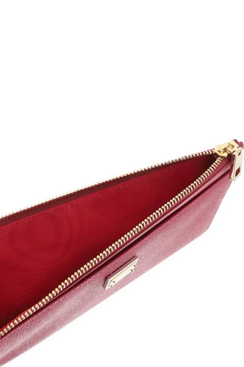 Dolce & Gabbana Accessories for Women Dolce & Gabbana Cardholder Pouch In Dauphine Calfskin